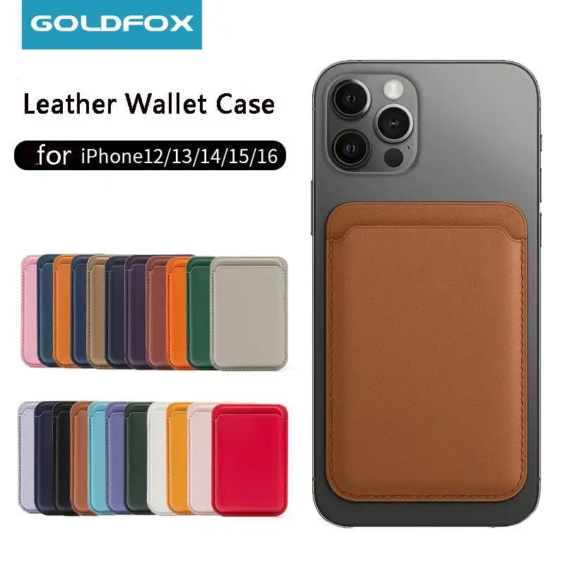 Leather MagSafe Phone Wallet Case