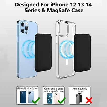 Leather MagSafe Phone Wallet Case