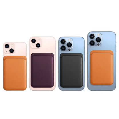 Leather MagSafe Phone Wallet Case