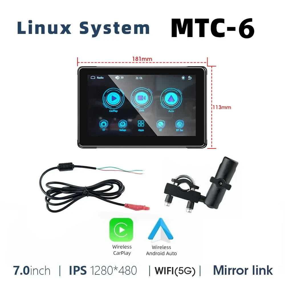 Waterproof Motorcycle GPS Navigation Display