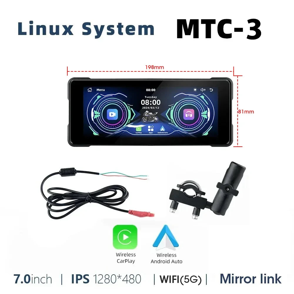 Waterproof Motorcycle GPS Navigation Display