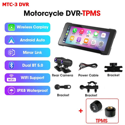Waterproof Motorcycle GPS Navigation Display