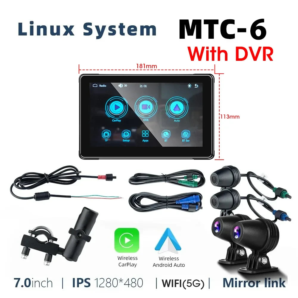 Waterproof Motorcycle GPS Navigation Display