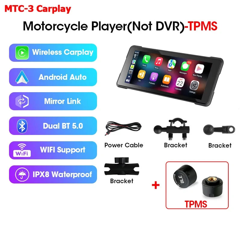 Waterproof Motorcycle GPS Navigation Display