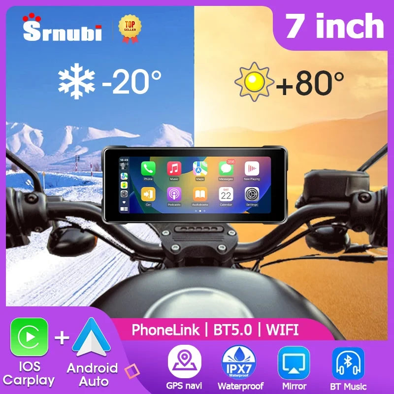 Waterproof Motorcycle GPS Navigation Display