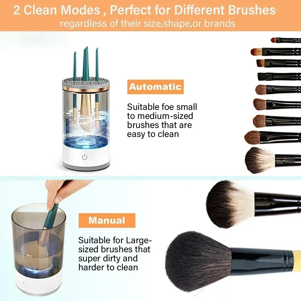 Electric Automatic Makeup Brush Cleaner