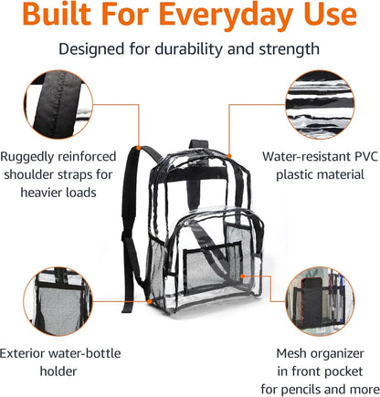 Transparent Clear School Backpack