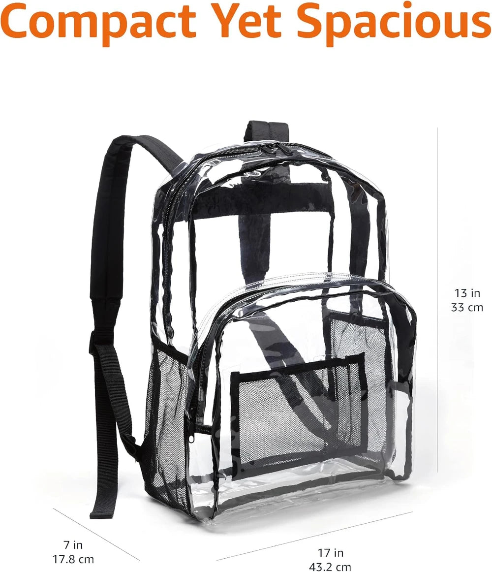 Transparent Clear School Backpack