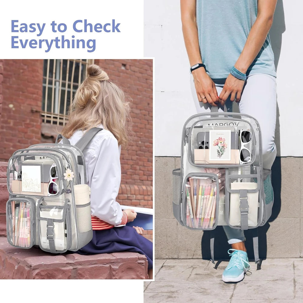 Heavy Duty Transparent School Backpack