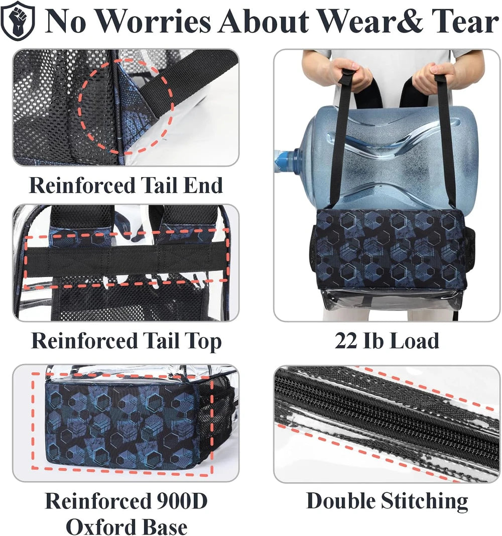 Heavy Duty Clear Backpack