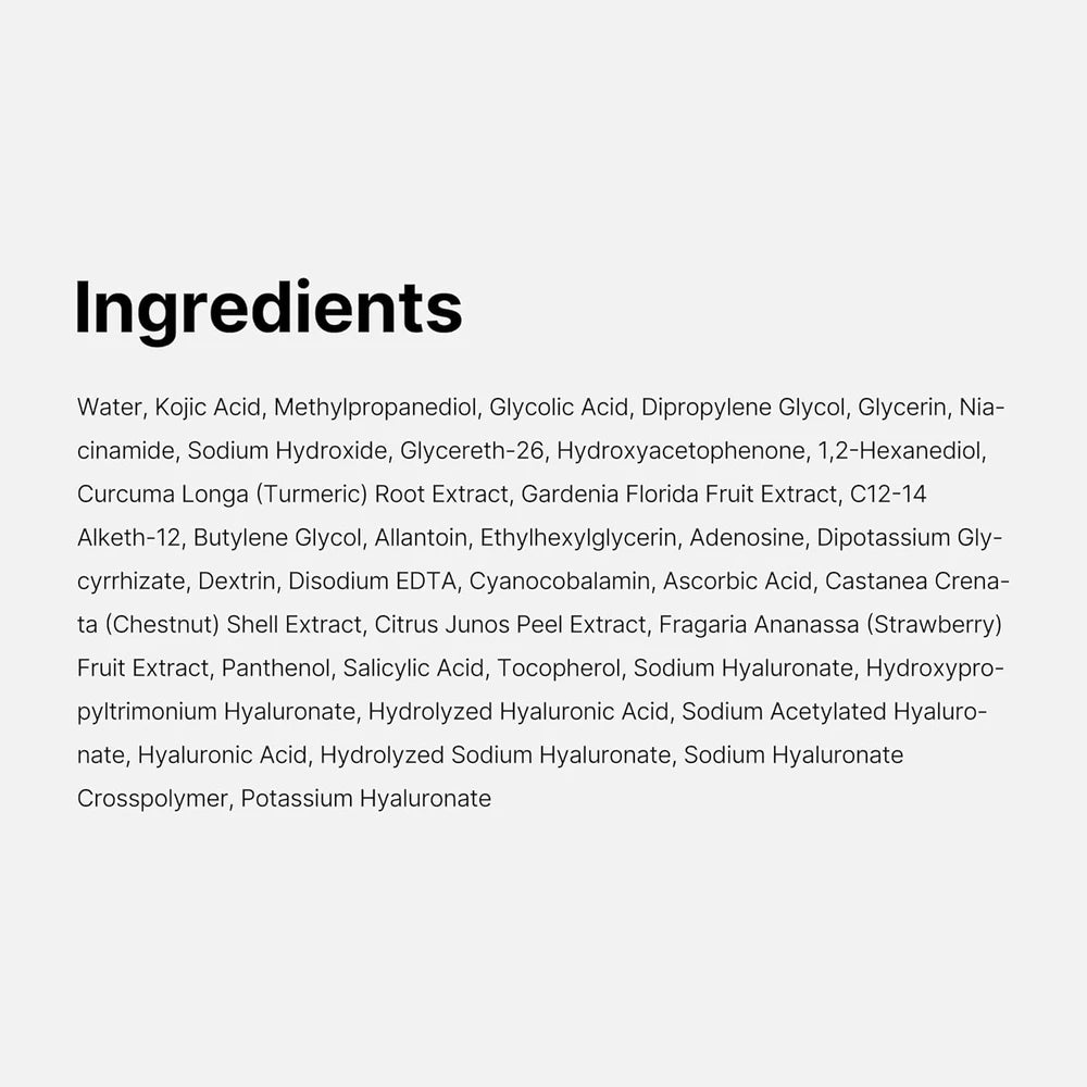 Kojic Acid Turmeric Clarifying Toner Pad