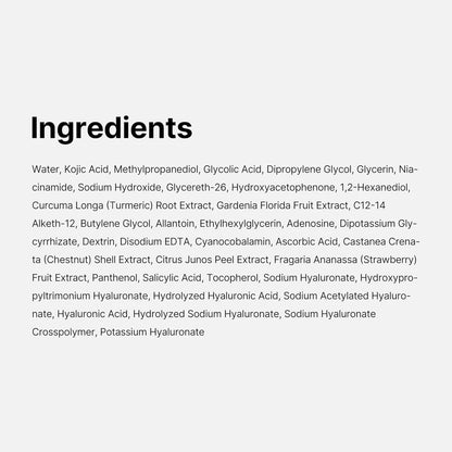 Kojic Acid Turmeric Clarifying Toner Pad