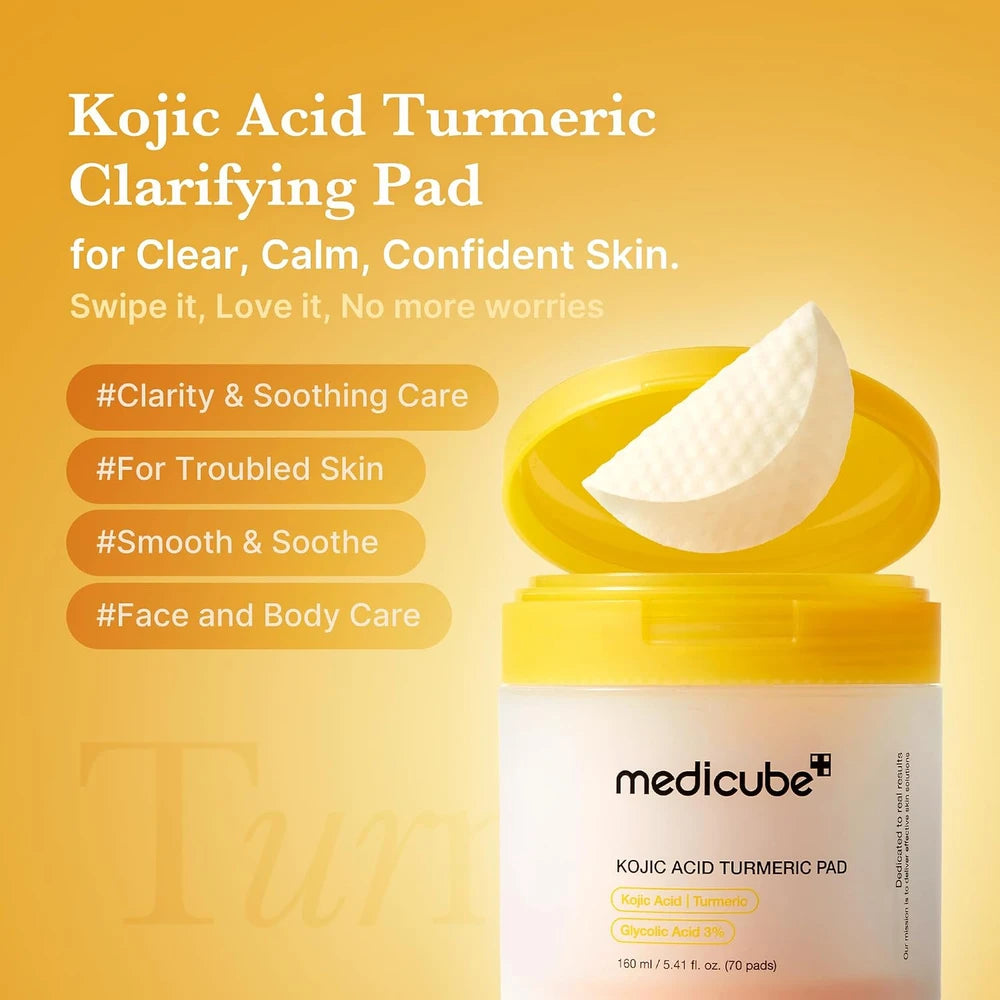 Kojic Acid Turmeric Clarifying Toner Pad