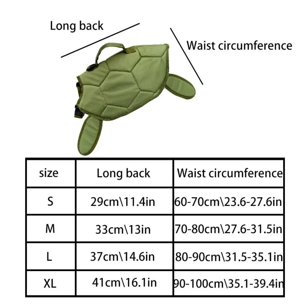 Turtle Shape Dog Life Jacket