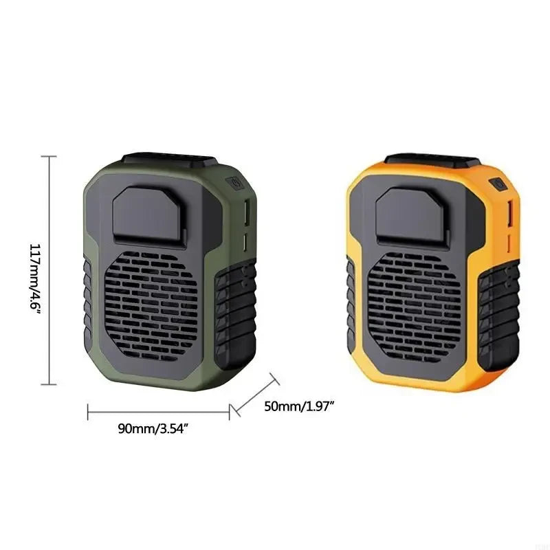 Portable Rechargeable Waist Clip Fan