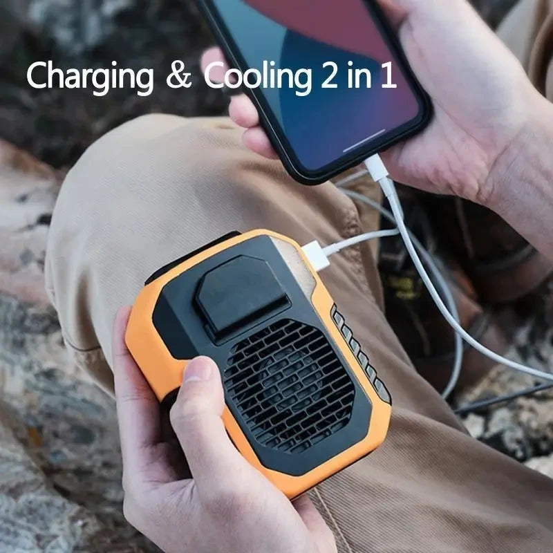 Portable Rechargeable Waist Clip Fan