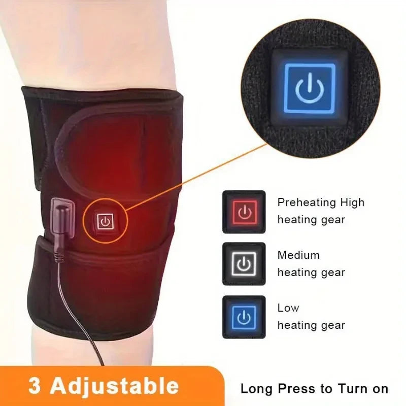 USB Electric Heated Knee Brace for Joint Pain Relief