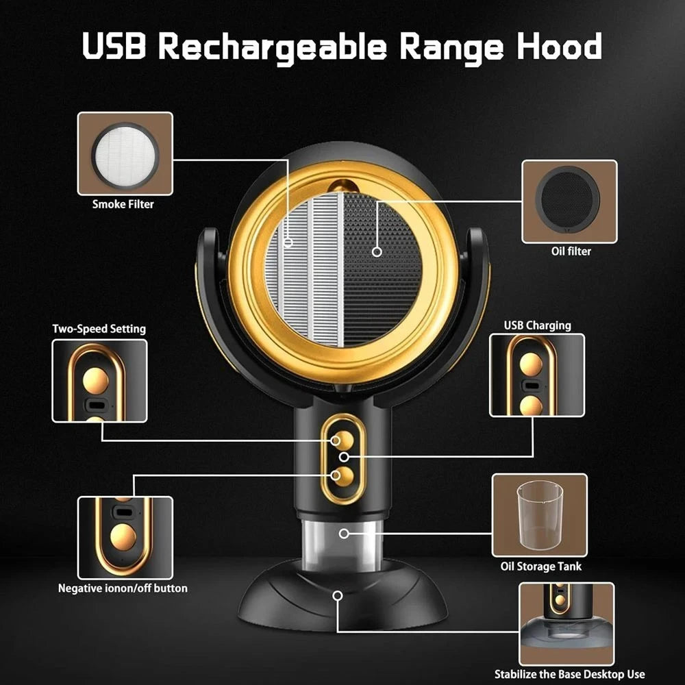 Portable Cordless Range Hood