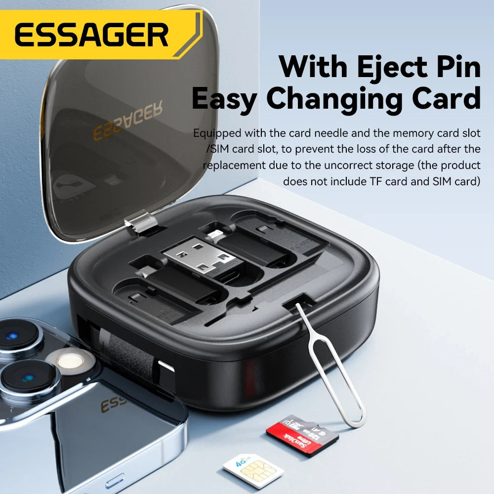 Essager USB C Charging Cable Storage Box