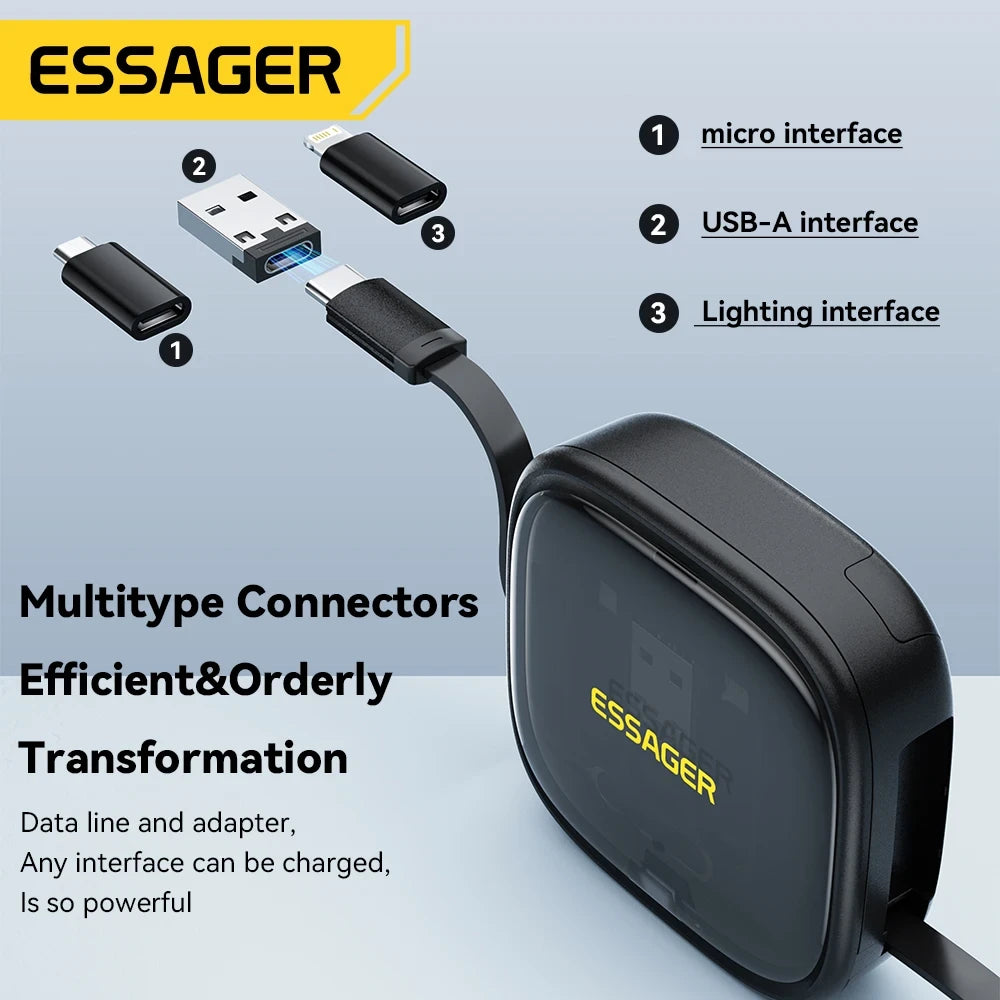 Essager USB C Charging Cable Storage Box