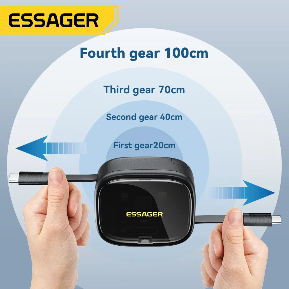 Essager USB C Charging Cable Storage Box