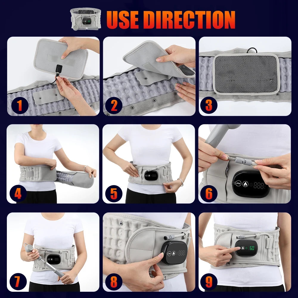 Inflatable Heating Waist Massager