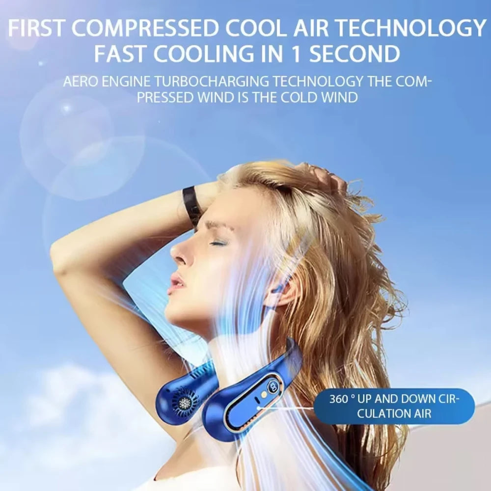 Portable Rechargeable Neck Fan
