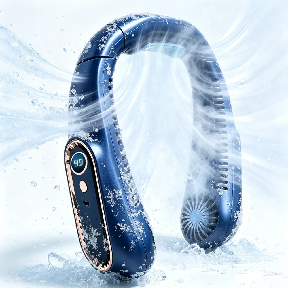 Portable Rechargeable Neck Fan